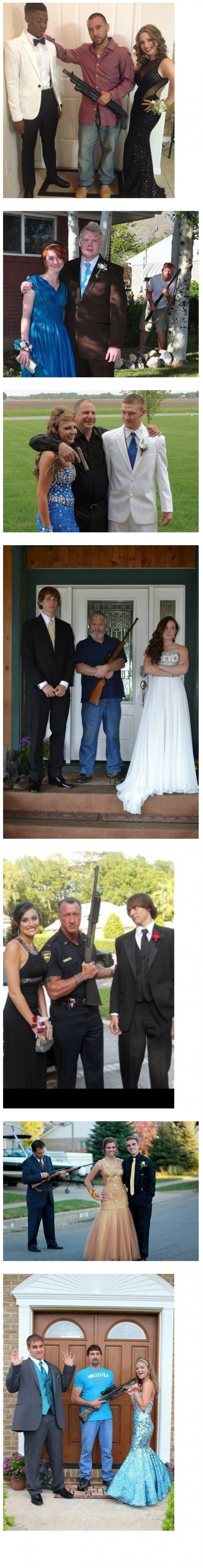 딸 남친과 사진 찍는 아버지들