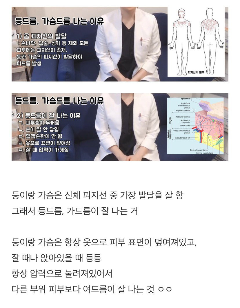 [펌] 등드름, 가드름 나는 이유